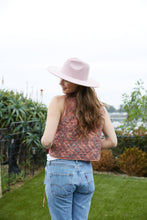 Load image into Gallery viewer, Blush Pink Block Printed Reversible Cotton Vest