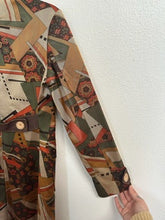 Load image into Gallery viewer, NWT Tea Designs by Michelle N. Vintage Geometric Print Blazer Coat - Size 4