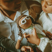 Load image into Gallery viewer, Scientist Hand Knitted Doll
