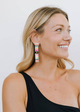 Load image into Gallery viewer, Striped Colorful Dangle Earrings