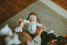 Load image into Gallery viewer, Scientist Hand Knitted Doll