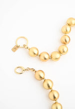 Load image into Gallery viewer, Brushed Gold Balls Necklace