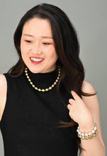 Load image into Gallery viewer, Brushed Gold Balls Necklace