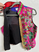 Load image into Gallery viewer, Pink patterned Tapp New York One of a Kind Print Vest - Medium