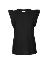 Load image into Gallery viewer, Paulette Ruffle Tank - Black