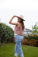 Load image into Gallery viewer, Blush Pink Block Printed Reversible Cotton Vest