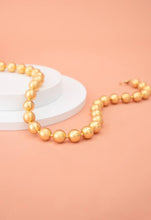 Load image into Gallery viewer, Brushed Gold Balls Necklace