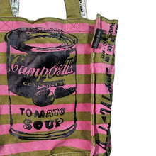 Load image into Gallery viewer, Andy Warhol Pink Campbell's Soup Canvas Tote Bag