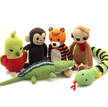 Load image into Gallery viewer, Hand Knit Crocodile Toy