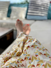 Load image into Gallery viewer, Sunset Cotton Block Printed Mollusk Kaftan