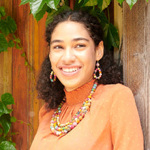 Load image into Gallery viewer, Kantha Dangling Teardrop Earrings