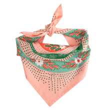 Load image into Gallery viewer, Pink and Green Snakes Pink Bandana