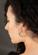 Load image into Gallery viewer, Golden Grace Hoops