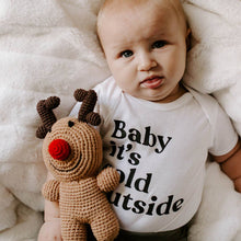 Load image into Gallery viewer, Holiday Hand Knit Toy Rudolph