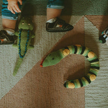 Load image into Gallery viewer, Hand Knit Crocodile Toy
