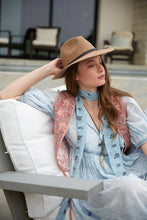 Load image into Gallery viewer, Blush Pink Block Printed Reversible Cotton Vest