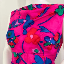 Load image into Gallery viewer, Victor Costa 60s Low Back Floral Gown