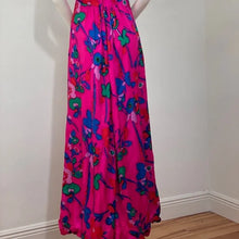 Load image into Gallery viewer, Victor Costa 60s Low Back Floral Gown