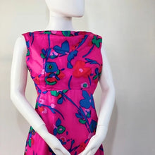 Load image into Gallery viewer, Victor Costa 60s Low Back Floral Gown