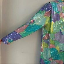 Load image into Gallery viewer, Anne Crimmins for Umi Pastel Floral Sequin Long Sleeve Dress