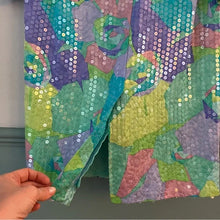 Load image into Gallery viewer, Anne Crimmins for Umi Pastel Floral Sequin Long Sleeve Dress