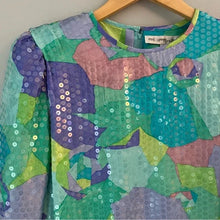 Load image into Gallery viewer, Anne Crimmins for Umi Pastel Floral Sequin Long Sleeve Dress