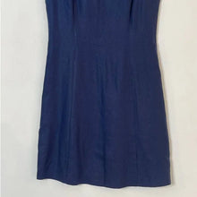 Load image into Gallery viewer, Lafayette 148  Navy Linen Sheath Dress - Size 8