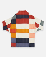 Load image into Gallery viewer, Quilted Multi-Check Cocoon Jacket