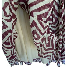 Load image into Gallery viewer, Soft Surroundings Brown Ivory Midi Tiered Skirt - Small