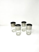 Load image into Gallery viewer, Set of 4 MCM Silver Ombre Highball Glasses