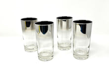 Load image into Gallery viewer, Set of 4 MCM Silver Ombre Highball Glasses