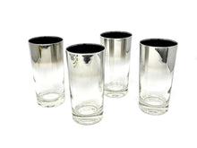 Load image into Gallery viewer, Set of 4 MCM Silver Ombre Highball Glasses