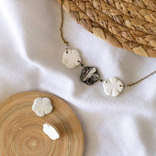 Load image into Gallery viewer, Flower Studs in White