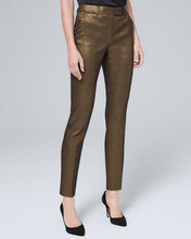 Load image into Gallery viewer, NWT White House Black Market Metallic Slim Ankle Pants- 6L