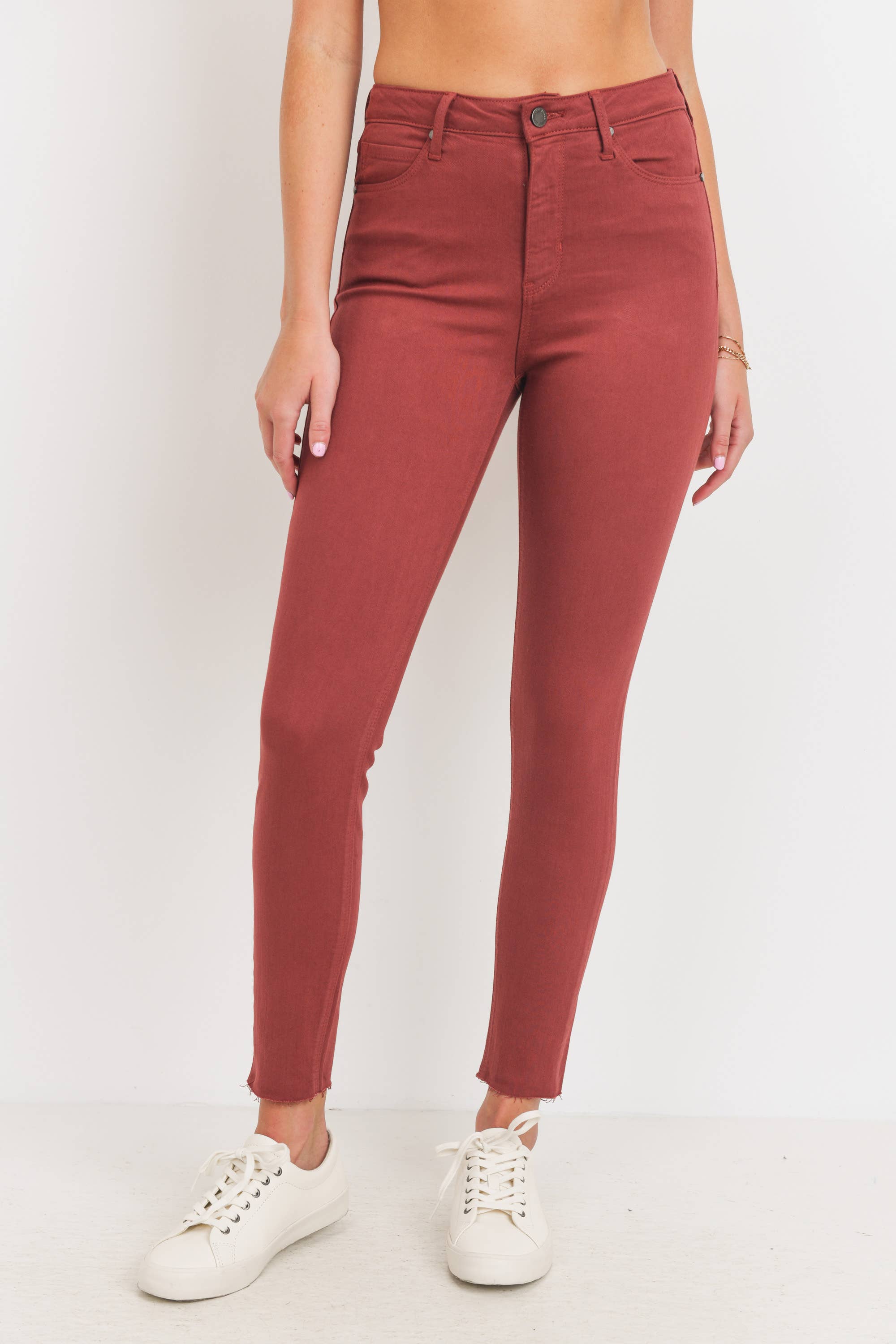 Rust sales skinny jeans