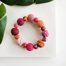 Load image into Gallery viewer, Fiesta Kantha Bracelet - Pink