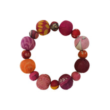 Load image into Gallery viewer, Fiesta Kantha Bracelet - Pink