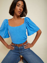Load image into Gallery viewer, Jayden Flutter Sleeve Tee - Lapis