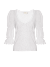 Load image into Gallery viewer, Katana Romantic V-Neck - White
