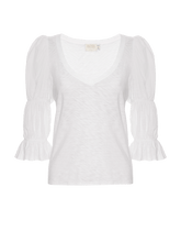 Load image into Gallery viewer, Katana Romantic V-Neck - White