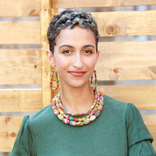 Load image into Gallery viewer, Thalia 3 Strand Kantha Necklace