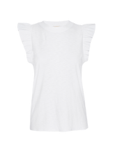 Load image into Gallery viewer, Paulette Ruffle Tank - White