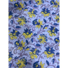 Load image into Gallery viewer, Cotton Block Print Dress in Blue & Yellow