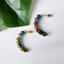 Load image into Gallery viewer, Kantha Petite Arc Earrings