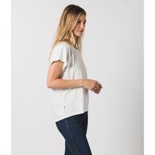 Load image into Gallery viewer, Women's White Raglan Crew Tee