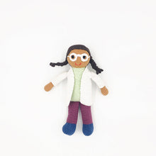 Load image into Gallery viewer, Scientist Hand Knitted Doll