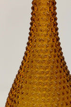 Load image into Gallery viewer, Diamond Point Amber Empoli Genie Bottle