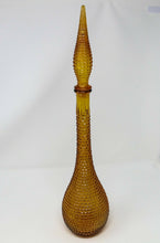 Load image into Gallery viewer, Diamond Point Amber Empoli Genie Bottle