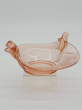 Load image into Gallery viewer, Fenton Pink Bird Handles Glass Bowl