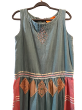 Load image into Gallery viewer, Vintage Josefa Blue & Pink Sleeveless Dress